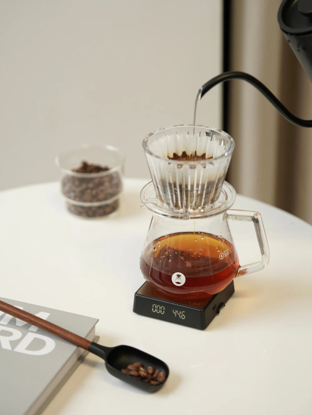 Kaffeewaage Geo-C Lite schwarz - Waage für Espresso und Filterkaffee von Nuttii