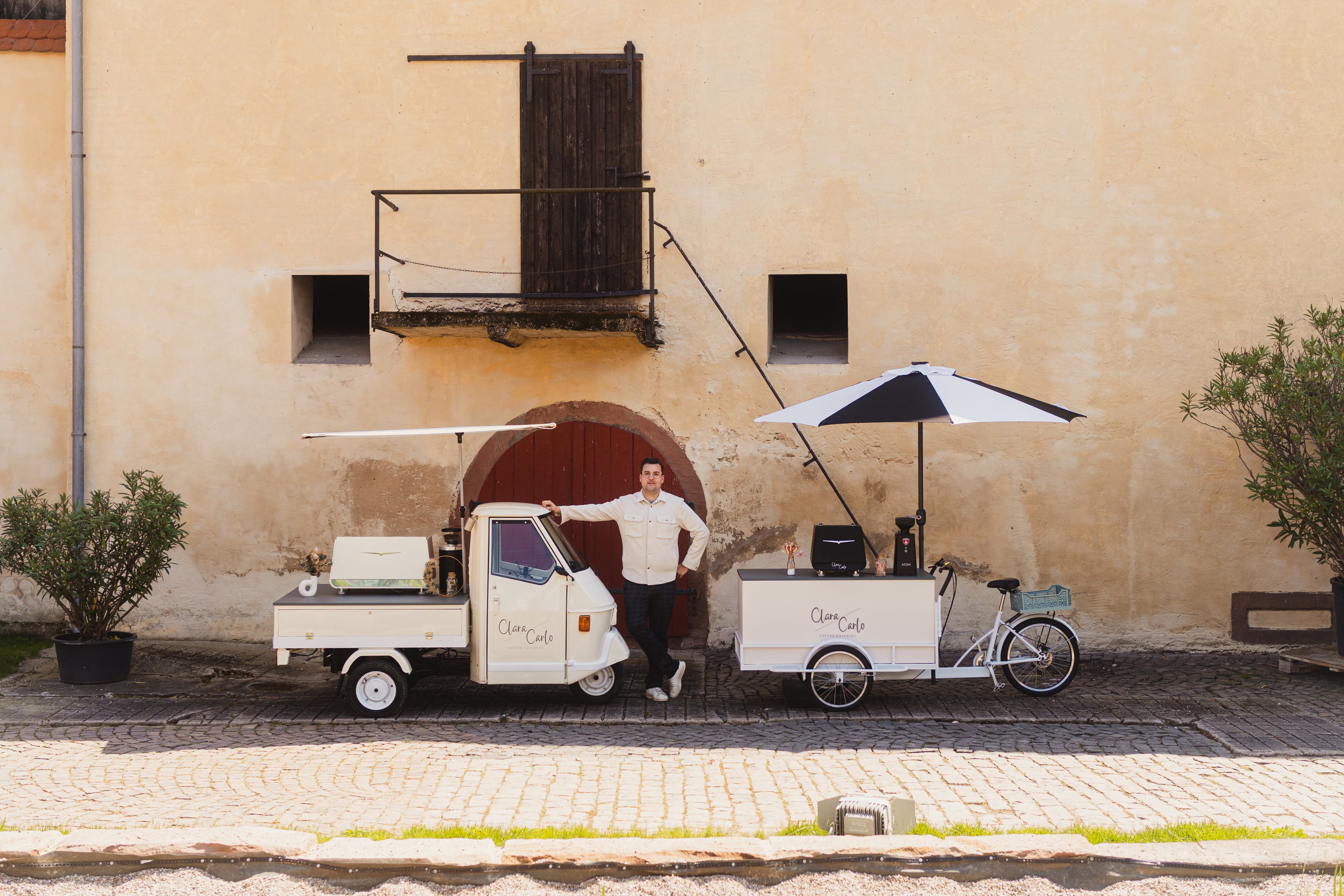 Kaffeemobile Coffeebike und Piaggio Ape