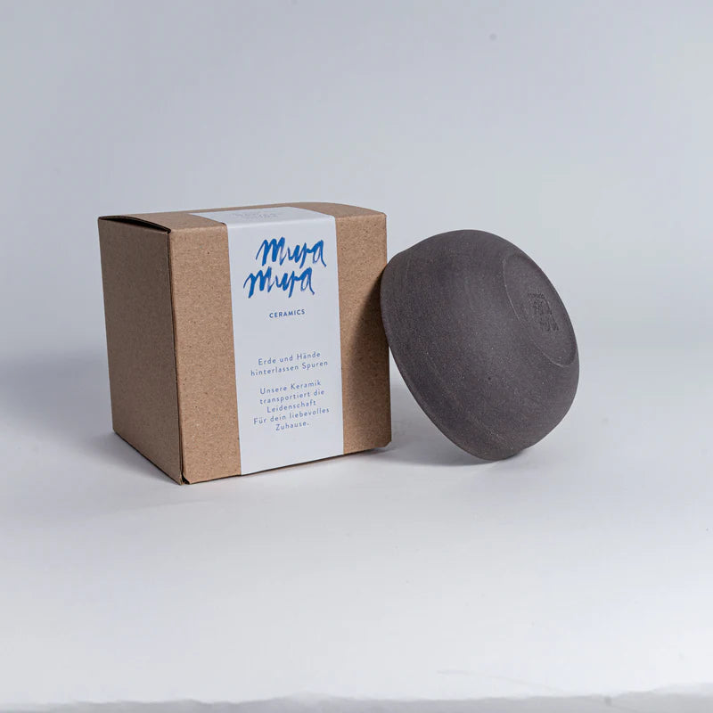 Espressotasse Mura Mura Serie KUMO schwarz Keramik