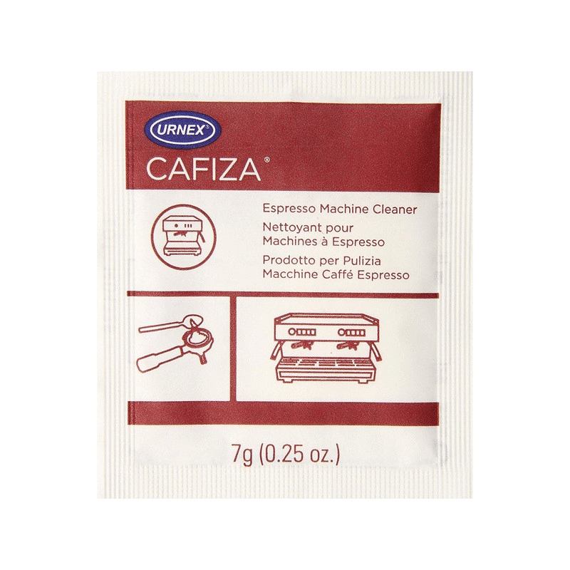 Cafiza Kaffeefettlöser Reinigungspulver von Urnex im Sachet 7g